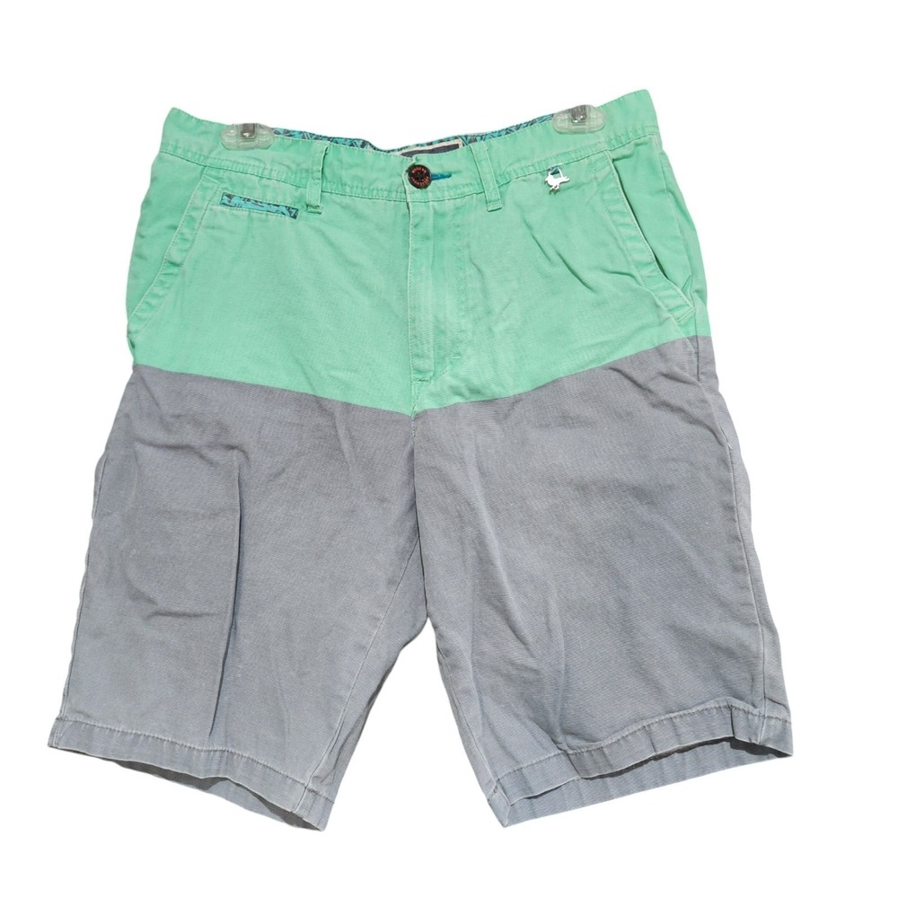 Modern Amusement Men's 30 Chino Shorts Flat Front Cotton Colorblocks